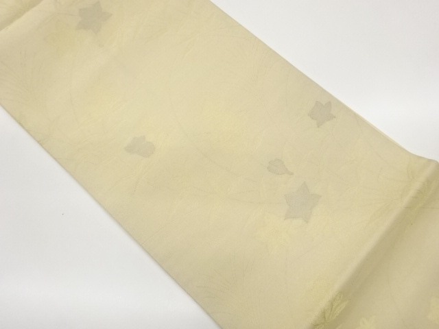JAPANESE FUKURO OBI FOR SUMMER / KIN-TOSHI / WOVEN BALLOON FLOWER